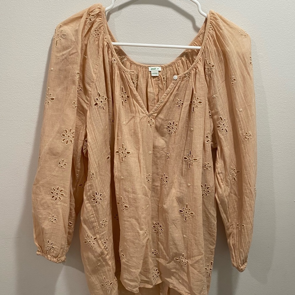 Aerie Linen Blouse (S)